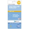 $100 AT&T Free2Go Wireless Prepaid Refill Card