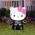 thumbnail image 3 of Hello Kitty Women's Neon Skeleton Halloween Costume Inflatable - Pink Small, 3 of 3