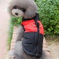 thumbnail image 1 of Perro Impermeable Sudadera Con Capucha De Invierno Chaleco Mascota Abajo Abajo Chaqueta Botón Cierre S / M / L / XL Rojo - M Salvador Abrigo para perros, 1 of 9