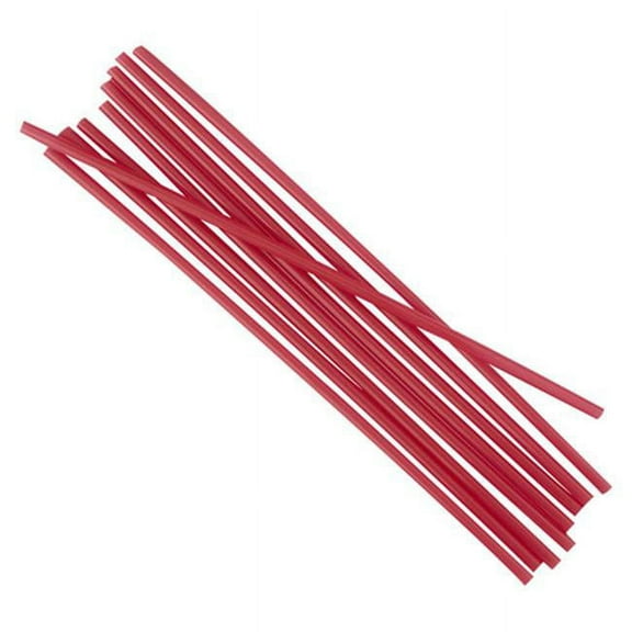 Single-Tube Stir-Straws,5.25", Polypropylene, Red, 1,000/pack, 10 Packs/carton | Bundle of 5 Cartons