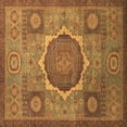 thumbnail image 1 of Ahgly Company Indoor Square Oriental Brown Modern Area Rugs, 4' Square, 1 of 4