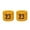 Golden Yellow / Laker Purple, variant on COUVER Basketball Star Golden Yellow Wristband with Laker Purple Number 23, 2.5 Inch, 1 Pair