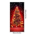 thumbnail image 4 of 2025 New Christmas Front Door Cover, 36 * 80''/200x90CM Christmas Door Cover Cloth, Fabric Doors Covers for Festive Party Home Decor, 4 of 5