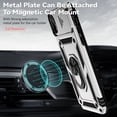 thumbnail image 4 of JTCASES for iPhone XR Case, Heavy Duty Protection Magnetic Car Mount Rotating Stand [Slide Camera Window] Rugged Shockproof Anti-fall Shell for iPhone XR, Silver, 4 of 7