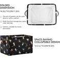 thumbnail image 3 of GZHJMY Storage Basket Cute Dogs Foldable Canvas Laundry Baskets Bin Waterproof Inner Layer with Sturdy Handles for Toy Nursery Blanket Clothes 1 Pack, 3 of 7