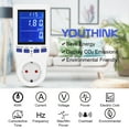 thumbnail image 4 of Plug Power Meter Energy Monitor Electricity Usage Volt Amps Watt KWh Consumption, 4 of 8