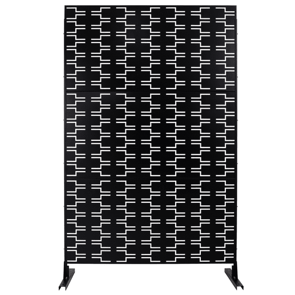 76" H Freestanding Metal Privacy Screen for Outdoor & Indoor Decorative Fence