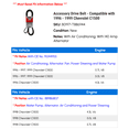 thumbnail image 2 of Accessory Drive Belt - Compatible with 1996 - 1999 Chevy C1500 1997 1998, 2 of 2