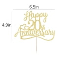 thumbnail image 2 of Feliz 20 aniversario de Cake Toppers Sleyberoy Glitter, 2 of 6