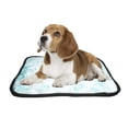 thumbnail image 2 of PKQWTM Blue swirls texture Pet Dog Cat Bed Pee Pads Mat Cushion Potty Dogsblankets Crate Bed Kennel 28x36 inch, 2 of 3