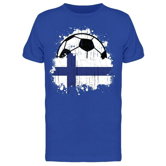 Soccer Team Of Finland T-Shirt Men -Image by Shutterstock Men T-Shirt, Male x-Large