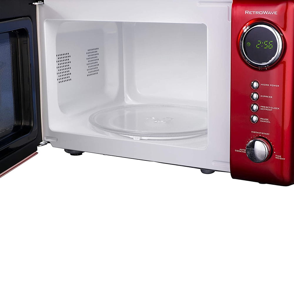 Nostalgia Retro 0.7 cu. ft. 700-Watt Countertop Microwave Oven in Pink  NRMO7PK6A - The Home Depot