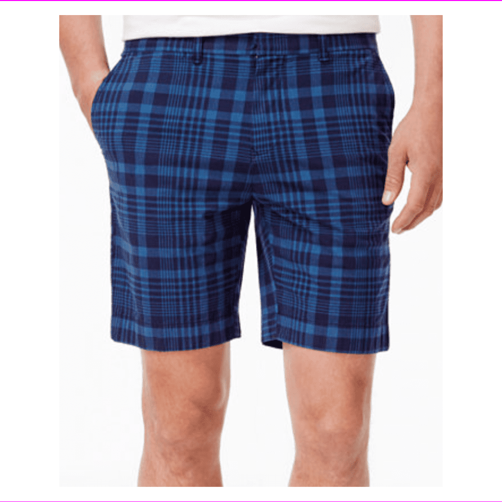 tommy hilfiger plaid shorts