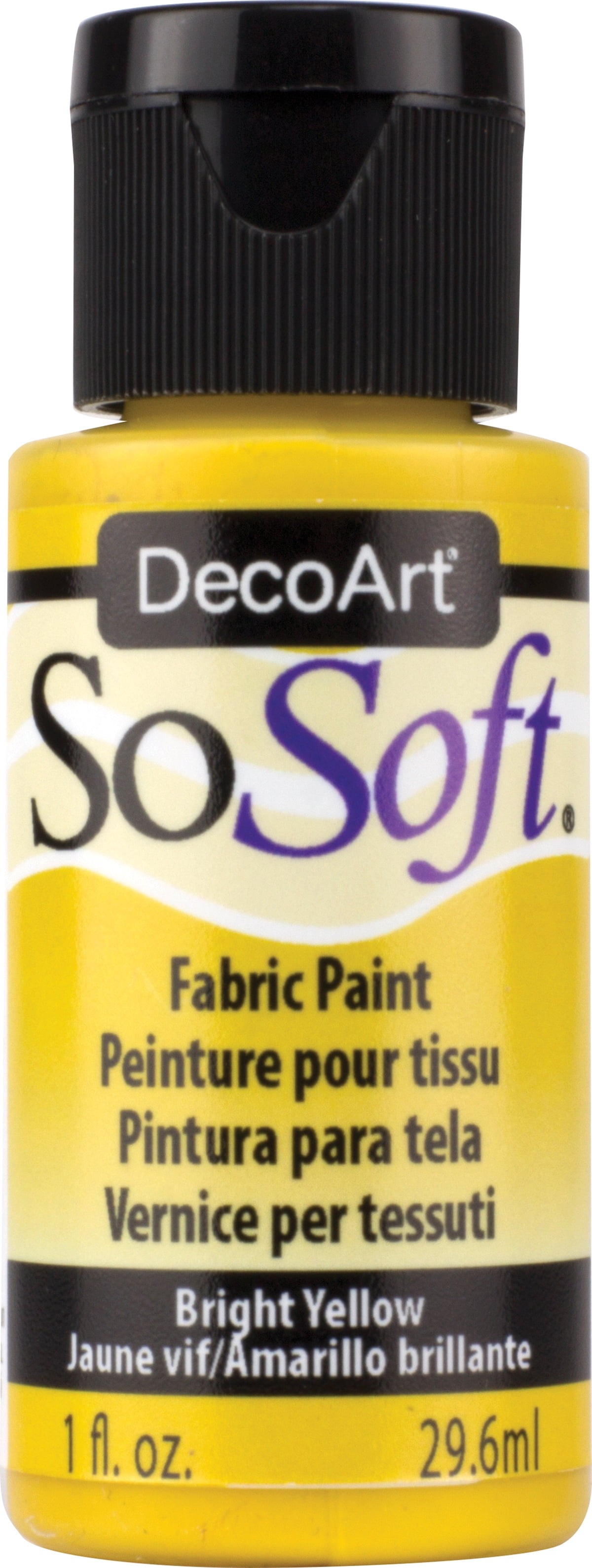 DSS92-26 DECOART SOSOFT FABRIC PAINT 1OZ BRIGHT YELLOW