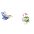 thumbnail image 1 of Bandeja De Resina Con Estatua De Gato Moderna Y Escultura De Decoración De Pared Retro Para El Hogar, Sala De Estar, Cocina, Comedor, Mesa, Armario, Estante, Decoración, 1 of 8