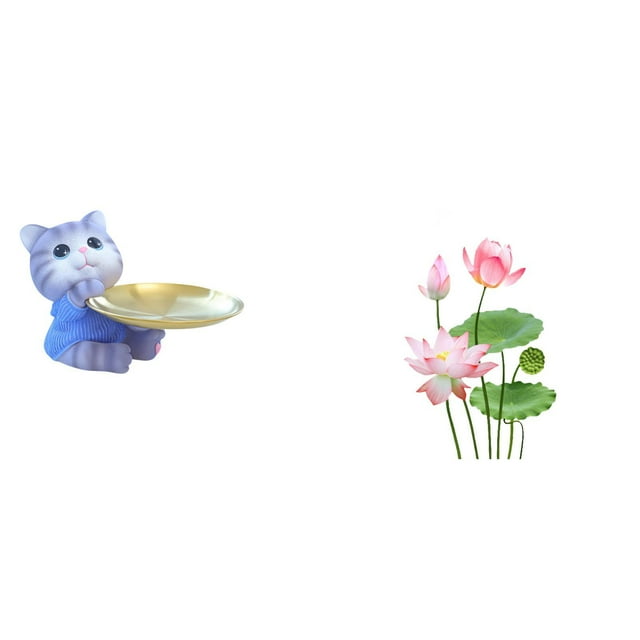 Bandeja De Resina Con Estatua De Gato Moderna Y Escultura De Decoración De Pared Retro Para El Hogar, Sala De Estar, Cocina, Comedor, Mesa, Armario, Estante, Decoración