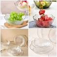thumbnail image 2 of Glass Salad Bowl Glass Mixing Bowl Serving Bowl for Kitchen Prep Fruit Pasta Snack, 2 of 4