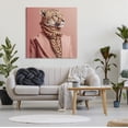 thumbnail image 3 of Stupell Industries Fashionable Cheetah Portrait Animals & Insects Painting Gallery Wrapped Canvas Art Print Wall Art, 36 x 36, 3 of 8