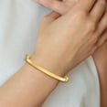 thumbnail image 3 of 10K Gold Polished Hinged Bangle Bracelet, 3 of 4