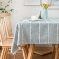 thumbnail image 4 of Enova Home  54"x 78" High Quality Rectangle Cotton and Polyester Tablecloth Light Grey Single, 4 of 5