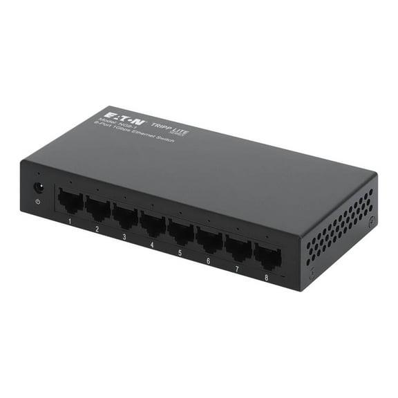 Eaton Tripp Lite Series 8-Port 10/100/1000 Mbps Desktop Gigabit Ethernet Unmanaged Switch, Metal Enclosure (ng8-1)