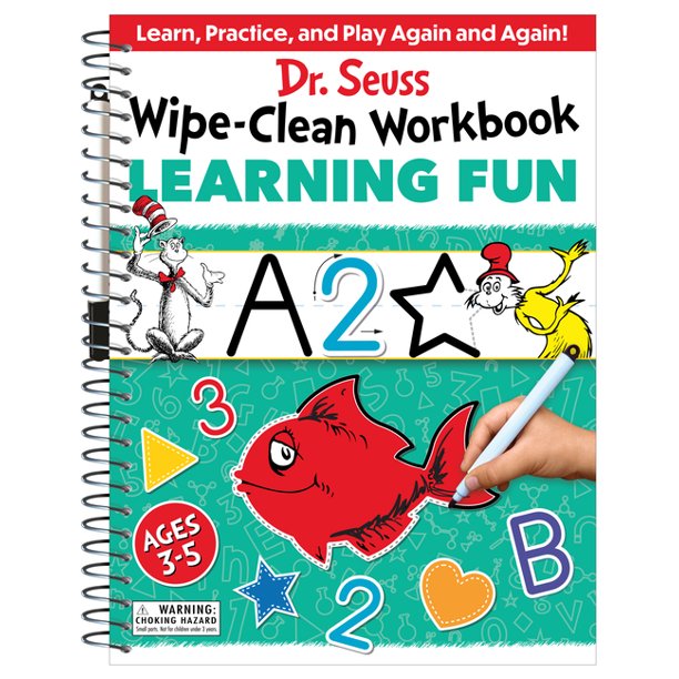 Dr. Seuss Workbooks Dr. Seuss WipeClean Workbook Learning Fun Activity Workbook for Ages 3