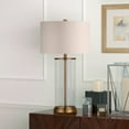 thumbnail image 2 of Evelyn&Zoe 28" Traditional Metal Table Lamp with White Drum Linen Shade, 2 of 14