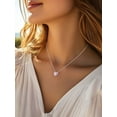 thumbnail image 4 of FindChic 2 Carat Created Tourmaline - October Birthstone Elegant Necklace for Women, Heart Shaped Pendant Necklace Birthday Graduation Jewelry Gifts Mom Daughter Wife Lady, 4 of 10