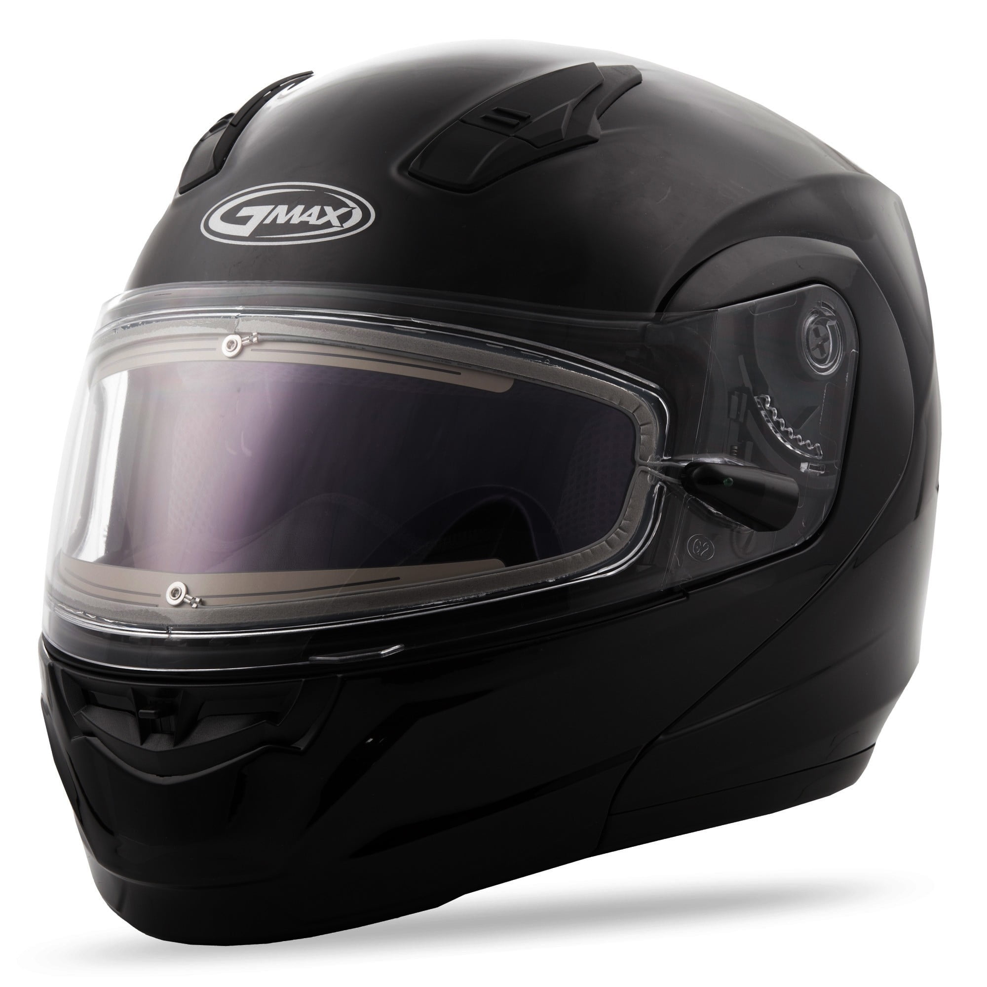 Gmax MD-04S Modular Snow Helmet W Electric Shield Black 