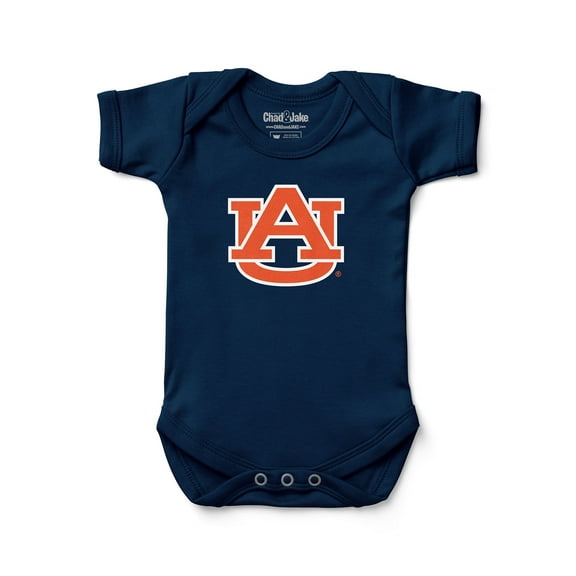 Infant Chad & Jake Navy Auburn Tigers Primary Logo Bodysuit