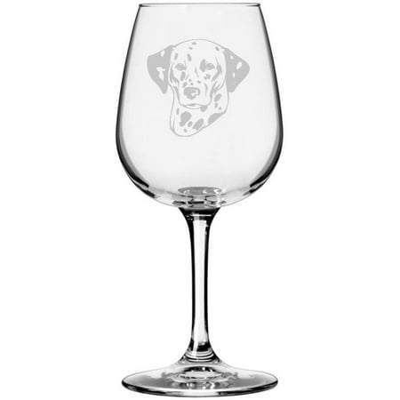 

Dalmatian Dog Themed Etched 12.75oz Libbey Wine Glass