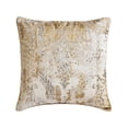 thumbnail image 6 of The HomeCentric Decorative Throw Pillow covers Silver & Gold 26"x26" (65x65 cm) Velvet Textured, Sequins, Hand Embroidery Pillowcases For Sofa Chouch, Hotels, living, Bed Room, Abstract - Aurum Shine, 6 of 11