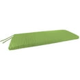 thumbnail image 2 of Jordan Manufacturing Sunbrella 48" x 18" Canvas Gingko Green Solid Rectangular Outdoor Bench Cushion with Ties, 2 of 4