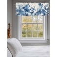 thumbnail image 3 of Blue Jellyfish Coastal Curtain Valances for Windows, Nautical Octopus Summer Ocean Kitchen Valance Window Treatment, Light Filtering Block Curtains for Bathroom/Bedroom/Living Room 60'' x 18'', 3 of 9