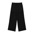 thumbnail image 5 of FRSASU Wide Leg Pants Woman High Waisted Trendy Cropped Barrel Pull On Baggy Elastic Waist Loose Fit Pants with Pockets Black, 5 of 9