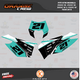 thumbnail image 2 of Kalair GFX Graphics Kit for Ktm 200XC-W, 250XC-W, 300XC-W, and 450XC-W (2013) Orangecrew Series, 2 of 5