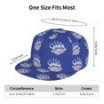 Adjustable Baseball Cap Conch Print Navy Blue Cute Golf Dad Hat for