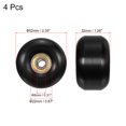 thumbnail image 2 of Uxcell Skateboard Wheels with Bearings Street Wheels for Skateboards Cruiser Wheel Black, 2 of 5