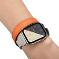 thumbnail image 6 of LEIXIUER Compatible with Apple Watch Bands 41mm 40mm 38mm 49mm 45mm 44mm 42mm, Double Tour Wristbands Genuine Leather Bands Replacement iwatch Series 9 8 7 se 6 5 4 3 2 1 ultra Strap, 6 of 10