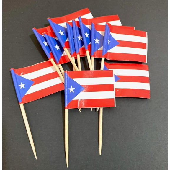 Puerto Rico Flag Toothpicks Puerto Rican food decoration add that Boricua touch to your next event PR flag (Classic)