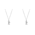 thumbnail image 1 of (Lot de 2) 2025 26 Anglais Plein Délicat Collier de Perles Pendentif Collier pour Femmes un Collier initial Colliers en Strass A Z 26 Alphabet initial, 1 of 9