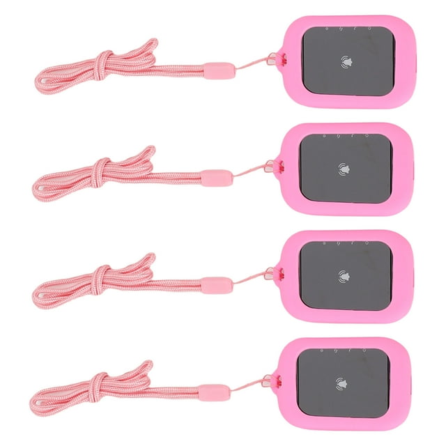 Customer Wireless Calling System, Waterproofing Restaurant Pager System 433.92MHz 800M Long Range 3 Prompt Mode for Coffee Shop Pink,Blue,Gray
