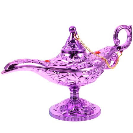 WHAMVOX Desktop Wishing Lamp Retro Decor Lamp Toy 20.50X11.30X7.00CM Purple