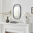 thumbnail image 6 of Danya B. Sonya 29.6-inch Contemporary Rectangular Wall Mirror with Black Iron Frame, 6 of 9
