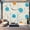 Color4, variant on Peel and Stick Wallpaper Canvas Mid century Boho Retro Chic Circles Swirls Dots Lines Blue Hues Modern Art Wall Mural Decor Self Adhesive and Removable 69in x 98in