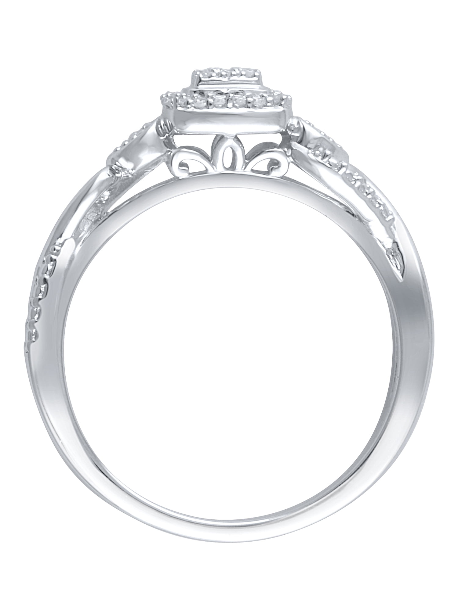 1/10 Ct (I3 Clarity, I-J Color) Hold My Hand Diamond Women's Ring in 925 Sterling Silver