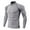 Grey, variant on RKSTN Mens Compression Shirt Running Tight Training T-shirt Outdoor Sports Long-sleeved High-stretch Quick-drying Fitness Blouse