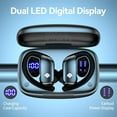 thumbnail image 2 of Wireless Earbuds for Nokia G100 Bluetooth Headphones 48hrs Play Back Sport Earphones with LED Display Over-Ear Buds with Earhooks Built-in Mic, 2 of 5