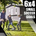 thumbnail image 6 of RUNBOW 6x4 ft Portable Kids Soccer Goal for Backyard Practice Soccer Net with Carry Bag (6x4 FT, 1 pack, Black), 6 of 6