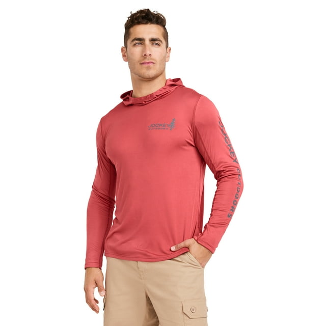 Jockey Outdoors Men's Long Sleeve Hooded Sun Shirt